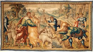 Flamandzki gobelin. XVII wiek. autorstwa Flemish School