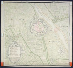 Mapa Sas de Gant i okolic, 1759