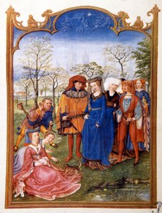 Małżeństwo na wsi od Bréviaire Grimani autorstwa Flemish School