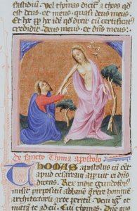 Pani Gen 1111 Strona z Legenda Aurea, Brugia, ok. 1400-10 autorstwa Flemish School