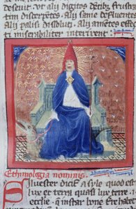 Pani Gen 1111 Strona z Legenda Aurea, Brugia, ok. 1400-10 autorstwa Flemish School