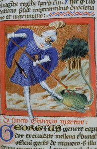 Pani Gen 1111 Strona z Legenda Aurea, Brugia, ok. 1400-10 autorstwa Flemish School