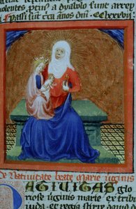 Pani Gen 1111 Strona z Legenda Aurea, Brugia, ok. 1400-10 autorstwa Flemish School