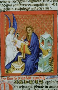 Pani Gen 1111 Strona z Legenda Aurea, Brugia, ok. 1400-10 autorstwa Flemish School