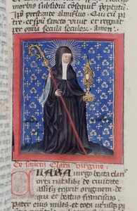 Pani Gen 1111 Strona z Legenda Aurea, Brugia, ok. 1400-10 autorstwa Flemish School