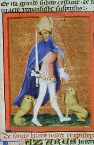 Pani Gen 1111 Strona z Legenda Aurea, Brugia, ok. 1400-10 autorstwa Flemish School