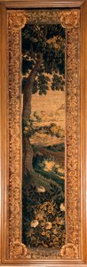 Pałac (Zamek Eu). Muzeum (Muzeum Ludwika Filipa zamku ue). Flamandzki gobelin. 18 wiek. autorstwa Flemish School
