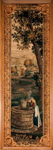 Pałac (Zamek Eu). Muzeum (Muzeum Ludwika Filipa zamku ue). Flamandzki gobelin. 18 wiek. autorstwa Flemish School