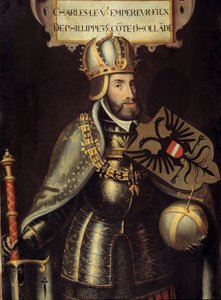 Portret u stóp Karola V autorstwa Flemish School