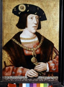 Portret Karola V (1500 - 1558), cesarza Niemiec. Szkoła flamandzka XVI wieku (olej na płótnie)