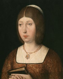 Portret Izabeli „Katoliczki”, Królowej Kastylii, ok. 1490 autorstwa Flemish School