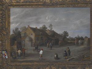 Łucznicy (olej na płótnie) autorstwa Flemish School