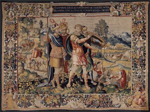 Historia Hannibala, ok. 1570 r. (gobelin) autorstwa Flemish School