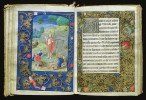 Zmartwychwstanie, miniatura z Modlitewnika Stafforda autorstwa Flemish School