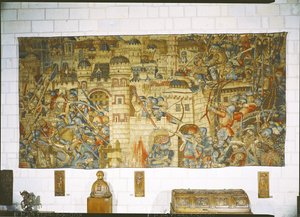 Zemsta Notre-Seigneur, oblężenie Jerozolimy autorstwa Flemish School