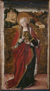 Tryptyk, Św. Maria Magdalena, prawy panel (patrz także 345909, 345910) autorstwa Flemish School