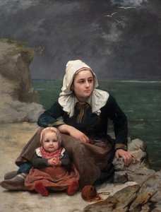 Le Grain (Szkwał), ok. 1871-81 (olej na płótnie) autorstwa Félicie (1831 88) Schneider