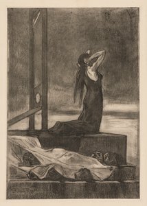 Kara śmierci: Ból śmierci (Todesstrafe: La peine de mort) autorstwa Félicien Rops