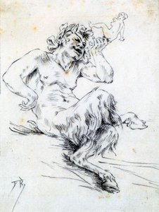 „Fauna”, c1850-1898 autorstwa Félicien Rops