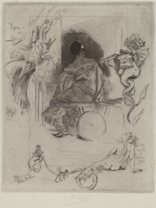 Ostatnia Maja, 1880 r. autorstwa Félicien Rops