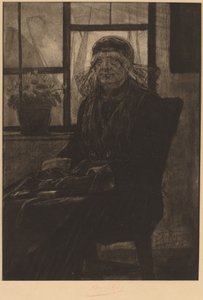 Rzeczoznawca koronek Ekspert w koronkach, 1876. autorstwa Félicien Rops