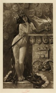Nowoczesne maski autorstwa Félicien Rops
