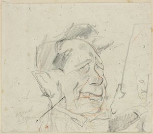 Szkic Ferdynanda Marinus autorstwa Félicien Rops