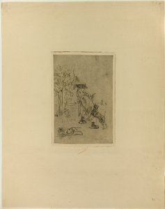 Przyjmowanie herbaty autorstwa Félicien Rops