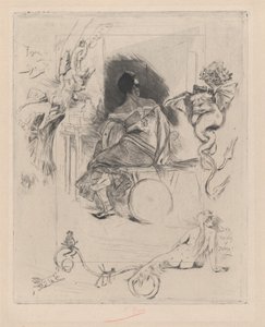 Ostatnia Maja, II poł. XIX w. autorstwa Félicien Rops
