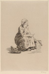 Mała obieraczka do ziemniaków Mała obieraczka do ziemniaków. autorstwa Félicien Rops
