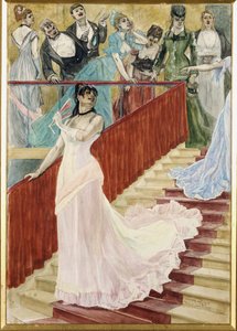 Wiersz, 1877 autorstwa Félicien Rops