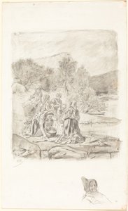 Praczki, ok. 1884-1887. autorstwa Félicien Rops
