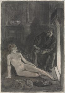 Zimowy wieczór autorstwa Félicien Rops