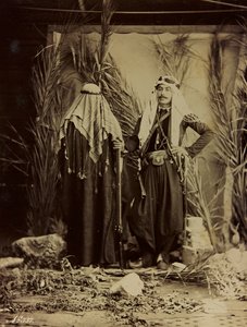 Album Damas et Baalbek: Syryjska para w tradycyjnych strojach