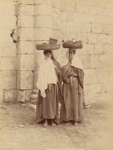Kobiety z Siloé, Palestyna autorstwa Félix Bonfils