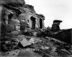 Gebel Silsileh, Egipt, 1878 autorstwa Félix Bonfils