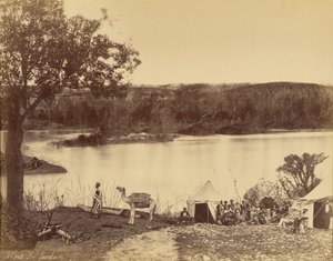 Le Jourdain [Rzeka Jordan] autorstwa Félix Bonfils