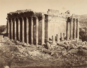 Świątynia Bachusa, w strefie archeologicznej Heliopolis lub Baalbek, starożytne miasto syryjskie, obecnie Liban