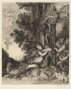 Niezgoda bogini [La Discord] autorstwa Félix Bracquemond, after Gustave Moreau