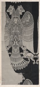 Schematyczny rysunek Buyid Silk (1962.264) autorstwa Félix Guichert
