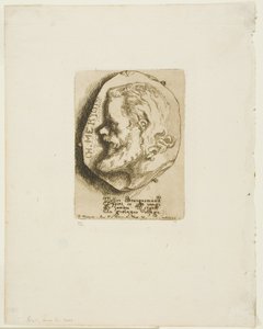 Portret profilowy Charlesa Meryona autorstwa Félix Henri Bracquemond