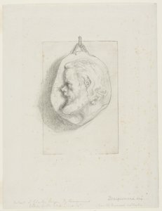 Portret profilowy Charlesa Meryona autorstwa Félix Henri Bracquemond