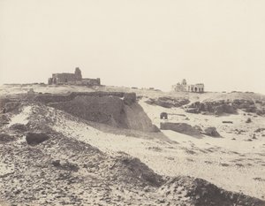 Asuan, Ruiny starożytnej zagrody arabskiej, na południowy wschód od miasta, 1851-52, druk 1853-54. autorstwa Félix Teynard