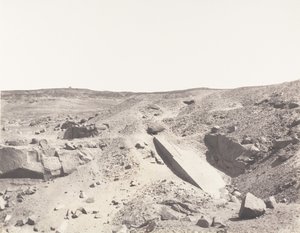 Aswan Syene, Kamieniołomy granitu - starożytny system wydobywczy, 1851-52, wydrukowany w latach 1853-54.