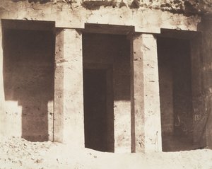 Beni Haçan, Architektura hipogejska, Grób Amonei, 1851-52. autorstwa Félix Teynard