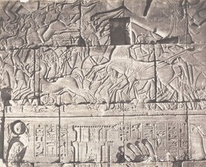Teby Karnak, Zabudowa Pałacowa - Szczegóły rzeźb w punkcie O, 1851-52, wydrukowane w latach 1853-54.