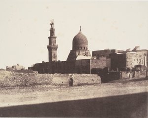 Le Kaire, Meczet Nâcéryeh, opublikowany w 1851 r. autorstwa Félix Teynard