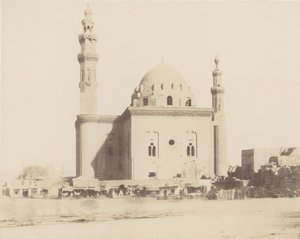 Le Kaire, Meczet Sułtana Haçana le Tombeau, 1851-52, druk 1853-54. autorstwa Félix Teynard
