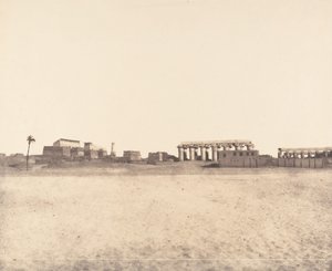 Luksor Teby, Widok ogólny ruin, 1851-52.