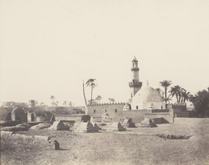 Souâdj, muzułmański cmentarz i grób Mouràd-Beya, 1851-52, wydrukowany w latach 1853-54. autorstwa Félix Teynard